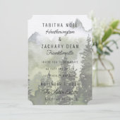 インザウッズ素朴結婚式招待状 (スタンド正面)