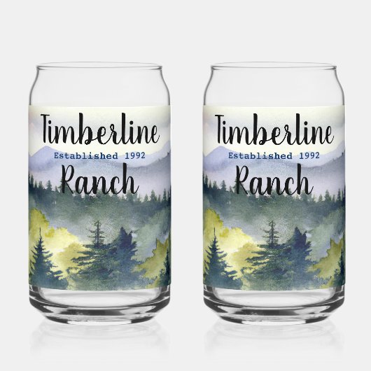 インザウッズ飲み物用品セット ガラス缶 (正面)