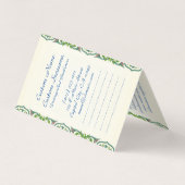 インザガーデンクロード·モネの絵画女の芸術 名刺 (裏面)