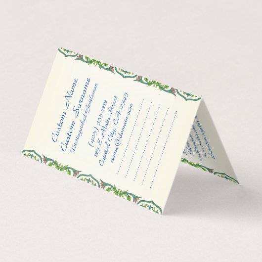 インザガーデンクロード·モネの絵画女の芸術 名刺 (裏面)