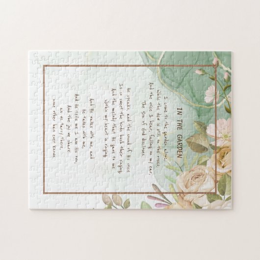 ~インザガーデン慰め賛美歌ガーデンアンティークバラ ジグソーパズル (横)