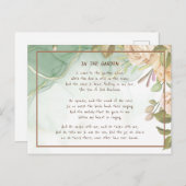 ～インザガーデン慰め賛美歌ガーデンアンティークバラ ポストカード (正面/裏面)