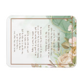 ～インザガーデン慰め賛美歌ガーデンアンティークバラ マグネット (横)