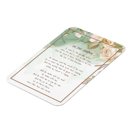 ~インザガーデン慰め賛美歌ガーデンアンティークバラ マグネット (左側)