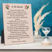 インザガーデン賛美歌の額 フォトプラーク (側面)