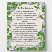 インザガーデン賛美歌フラワーズフローラハチドリ フォトプラーク (正面)