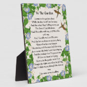 インザガーデン賛美歌フラワーズフローラハチドリ フォトプラーク (側面)