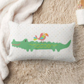 インザジャングル子供部屋装飾用クッション ランバークッション (ブランケット)