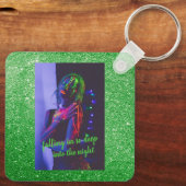 インザナイトグリーンフェイクグリッター キーホルダー (裏面)