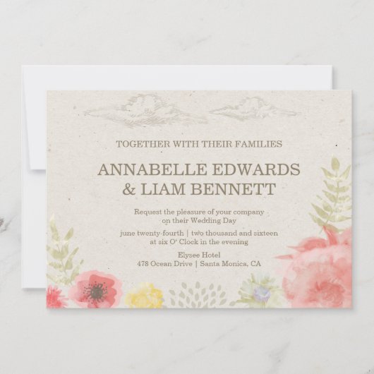 インザメドウサマー結婚式招待状 招待状 (正面)