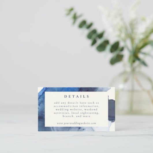 インジエレガントゴ抽象芸術ウォーター結婚カラー詳細 エンクロージャーカード (スタンド正面)