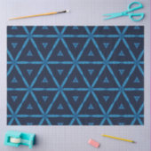 インジゴアフリカ繊維デコペ紙 薄葉紙 (クラフト)