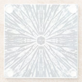 インジゴインクラジアルモチーフ ガラスコースター (裏面)