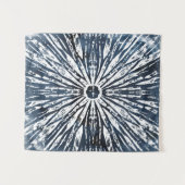 インジゴインクラジアルモチーフ タペストリー (正面(横))