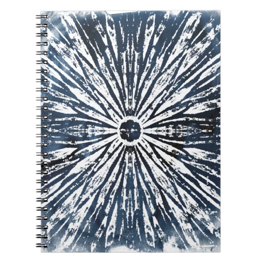 インジゴインクラジアルモチーフ ノートブック (正面)