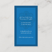 インジゴオーナメント名刺 名刺 (裏面)