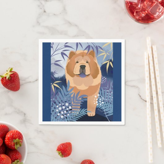 インジゴスムースチョウ紙ナプキン スタンダードカクテルナプキン (インサイチュ)