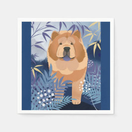 インジゴスムースチョウ紙ナプキン スタンダードカクテルナプキン