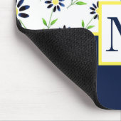 インジゴデイジーパターン マウスパッド (コーナー)