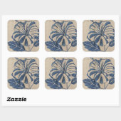 インジゴハイビスカス スクエアシール (シート)