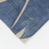 インジゴハイビスカス フリースブランケット (角)