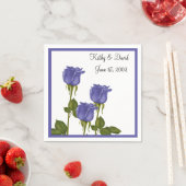 インジゴバラ結婚(s) スタンダードカクテルナプキン (インサイチュ)