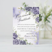 インジゴフローラ悔やみや弔慰サンキューカード サンキューカード (スタンド正面)