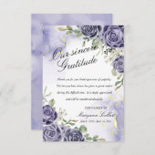 インジゴフローラ悔やみや弔慰サンキューカード サンキューカード (正面/裏面)