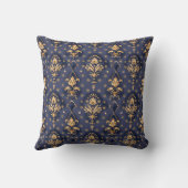 インジゴ王室のバロック・プリンセスコア クッション (裏面)