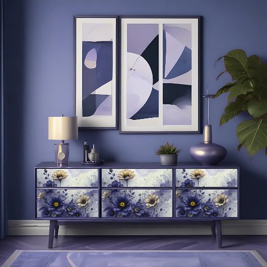 インジゴ王室のミッドナビクトリアンー開花デコページ 薄葉紙