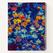 インジゴ紅葉が渦巻く ノートブック (裏面)