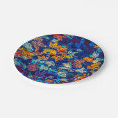 インジゴ紅葉旋回パターン ペーパープレート (アングル)