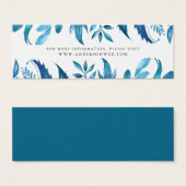 インジゴ離れ | の結婚Webサイトカード (正面&裏面)