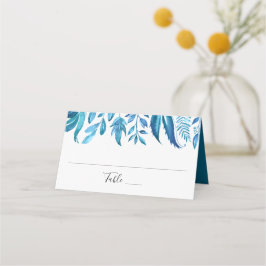 インジゴ離れ |パーソナライズされたの結婚座席表 プレイスカード