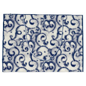 インジ日本のゴの抱き枕模様 ラージペーパーバッグ (裏面)