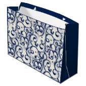 インジ日本のゴの抱き枕模様 ラージペーパーバッグ (裏面アングル)