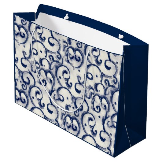 インジ日本のゴの抱き枕模様 ラージペーパーバッグ (裏面アングル)