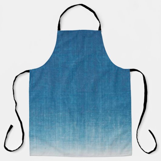 インジ日本のゴ染料ブルーグラデーション エプロン (正面)