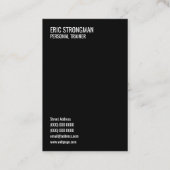 インスやる気を起こさせるピレーショントレーナーのカード引用文 名刺 (裏面)