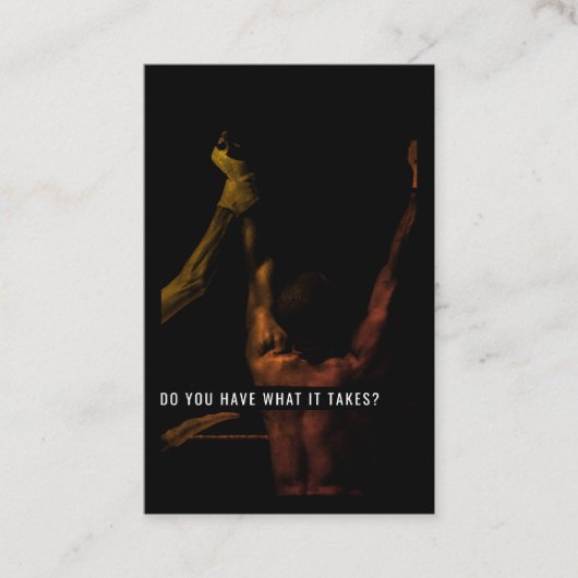 インスやる気を起こさせるピレーショントレーナーのカード引用文 名刺 (正面)