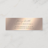 インスタエレガントグラムシンプル高級バラ金ゴールド スキニー名刺 (裏面)