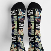 インスタカスタムグラムのコラージュ写真カスタム文字 ソックス (上部)