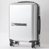 インスタカスタムグラム名ロゴ付きビニールカーのシール シール (スーツケース)