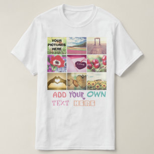 インスタグラカスタムム写真コラージュ Tシャツ