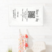 インスタグラムでシェア＆タグ付けしてQRコードをスキャンしウェブサイトを追加 横断幕 (インサイチュ)