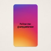 インスタグラムスタイルブラックトレンディーソーシャルメディア写真 (裏面)