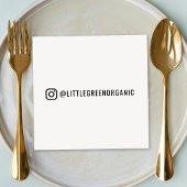 インスタグラムナプキンス | あなたのインスタネーム紙ナプキンス スタンダードランチョンナプキン