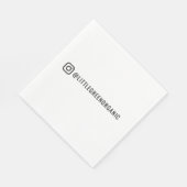 インスタグラムナプキンス | あなたのインスタネーム紙ナプキンス スタンダードランチョンナプキン (角)