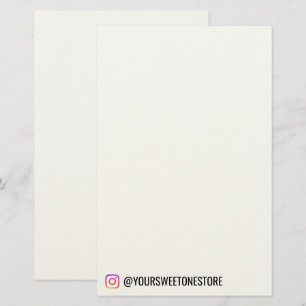 インスタグラムハンドル  名前  ソーシャルメディアアイコン プロモ 便箋