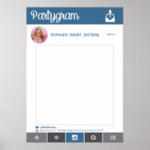 インスタグラムパーティープロップポスター フォトブースプロップ 20x28 ポスター (正面)